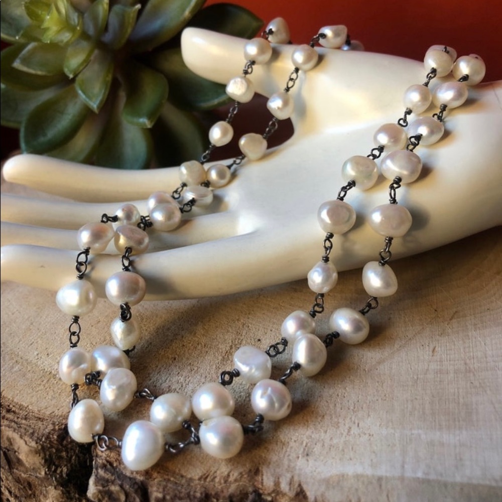 Silpada Necklace  - Fresh Catch Pearl Necklace - Picture 2 of 5
